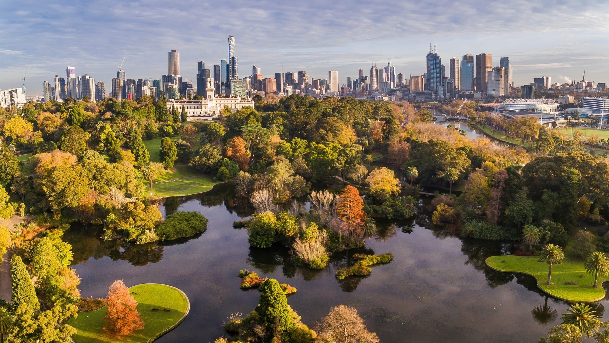 Royal Botanic Gardens Melbourne - Southern Cross Lawn